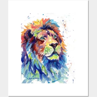 Multicolor Lion Art Posters and Art